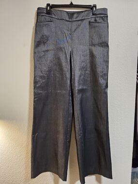 Chico's Women's  Dress Pants - Metalic Silver